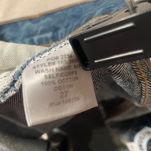 Re/Done jean shorts size 27 cutoff button fly cotton summer boho - Picture 8 of 14